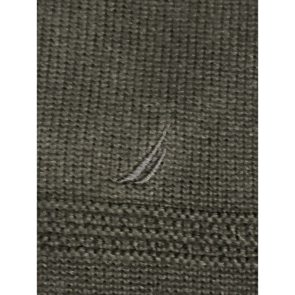 Nautica Navy Blue Cotton V-Neck Men's Sweater Medium - Picture 2 of 4